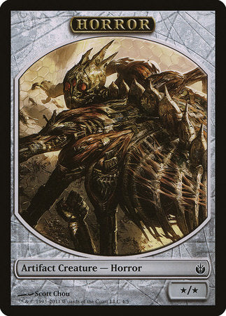 Horror Token [Mirrodin Besieged Tokens] | Dumpster Cat Games