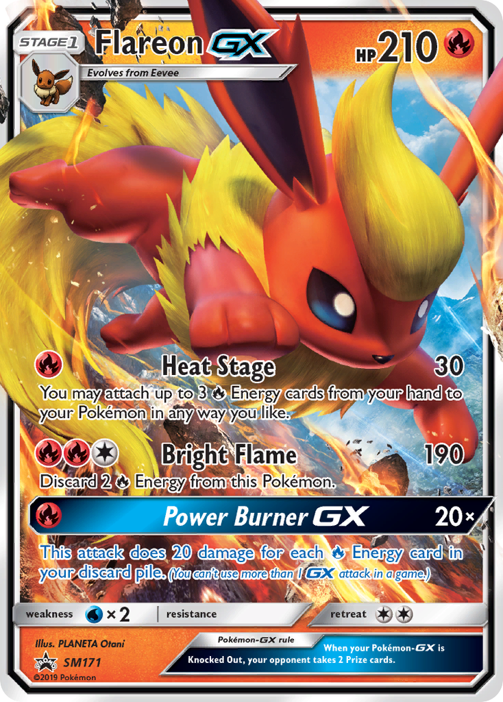 Flareon GX (SM171) [Sun & Moon: Black Star Promos] | Dumpster Cat Games