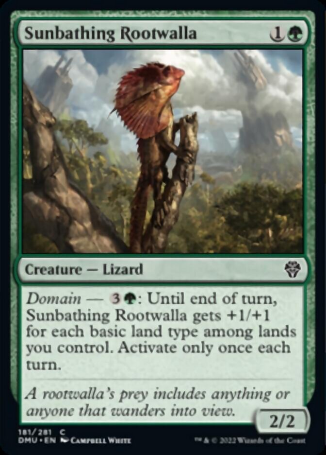 Sunbathing Rootwalla [Dominaria United] | Dumpster Cat Games