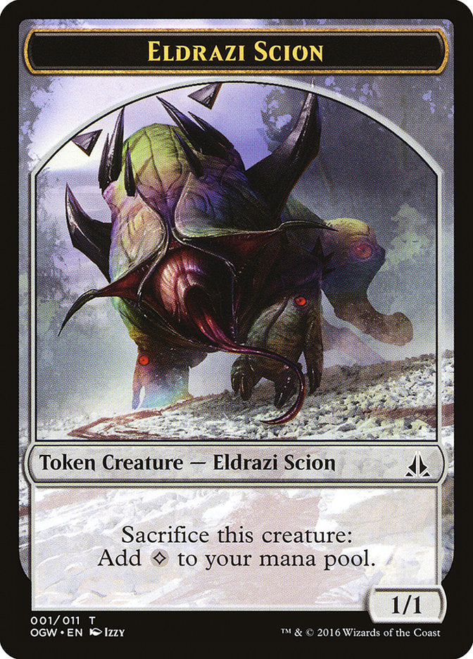 Eldrazi Scion (001/011) [Oath of the Gatewatch Tokens] | Dumpster Cat Games