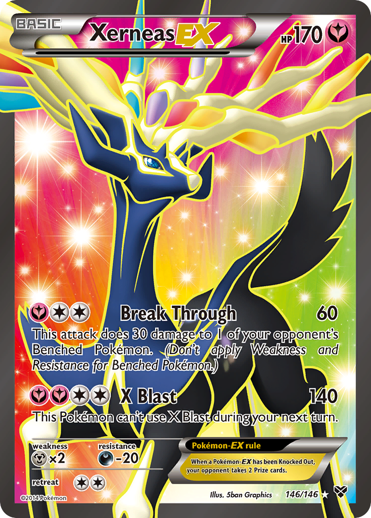 Xerneas EX (146/146) [XY: Base Set] | Dumpster Cat Games