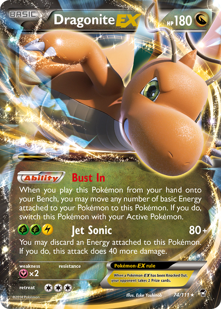 Dragonite EX (74/111) [XY: Furious Fists] | Dumpster Cat Games