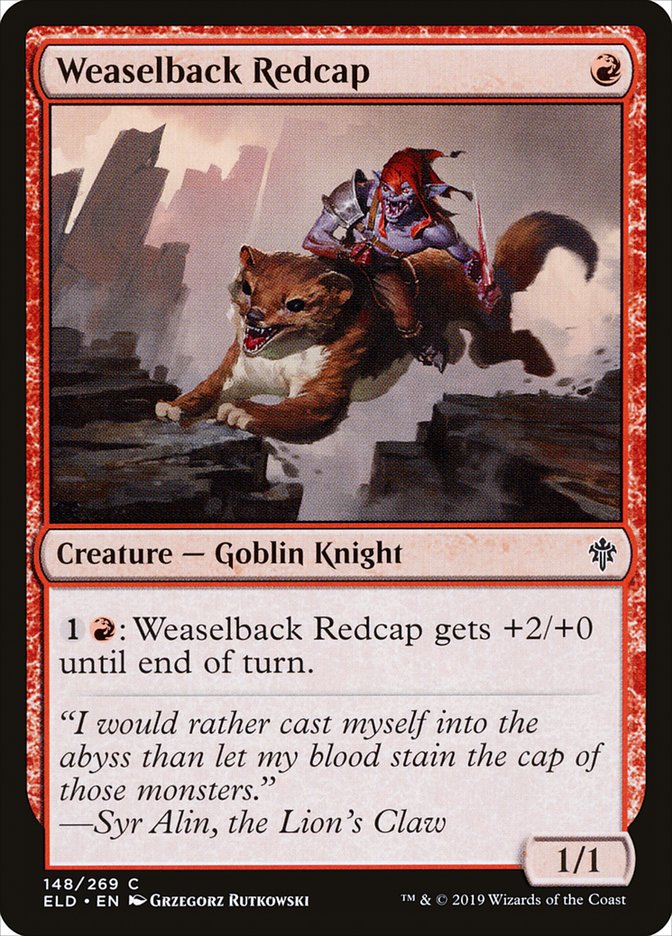 Weaselback Redcap [Throne of Eldraine] | Dumpster Cat Games