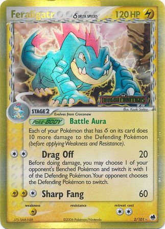 Feraligatr (2/101) (Delta Species) (Stamped) [EX: Dragon Frontiers] | Dumpster Cat Games