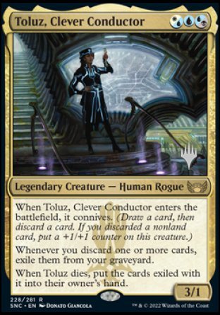 Toluz, Clever Conductor (Promo Pack) [Streets of New Capenna Promos] | Dumpster Cat Games