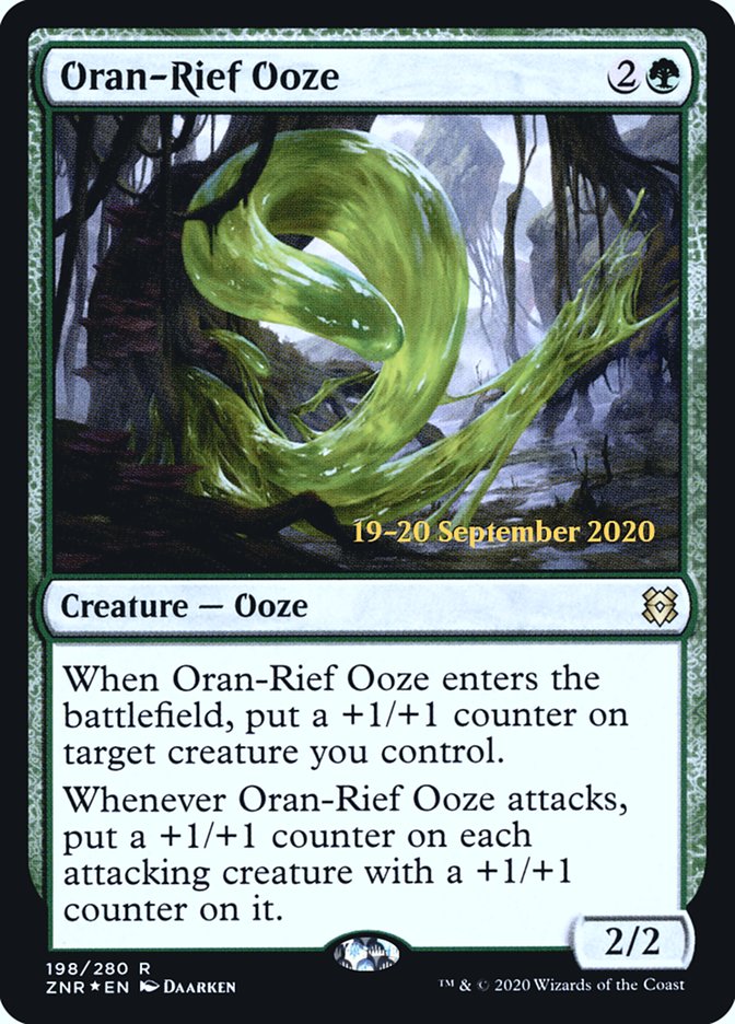 Oran-Rief Ooze  [Zendikar Rising Prerelease Promos] | Dumpster Cat Games