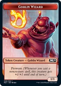 Goblin Wizard // Treasure Double-sided Token [Core Set 2021 Tokens] | Dumpster Cat Games