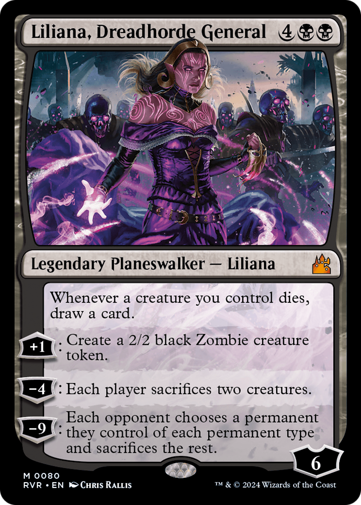 Liliana, Dreadhorde General [Ravnica Remastered] | Dumpster Cat Games