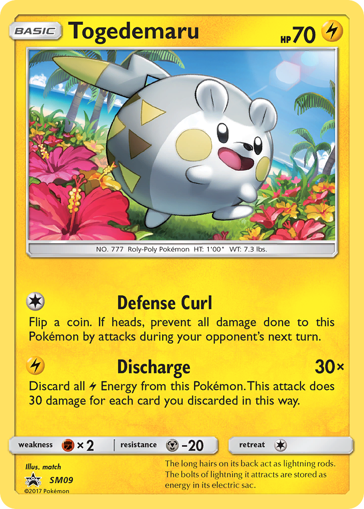 Togedemaru (SM09) [Sun & Moon: Black Star Promos] | Dumpster Cat Games