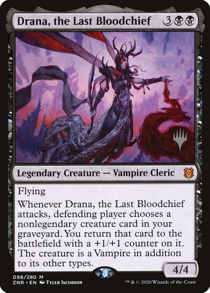 Drana, the Last Bloodchief (Promo Pack) [Zendikar Rising Promos] | Dumpster Cat Games