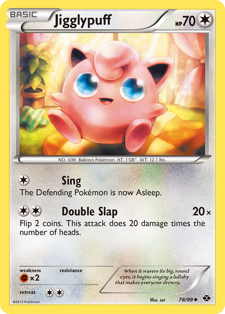 Jigglypuff (78/99) [Black & White: Next Destinies] | Dumpster Cat Games