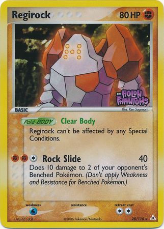 Regirock (28/110) (Stamped) [EX: Holon Phantoms] | Dumpster Cat Games