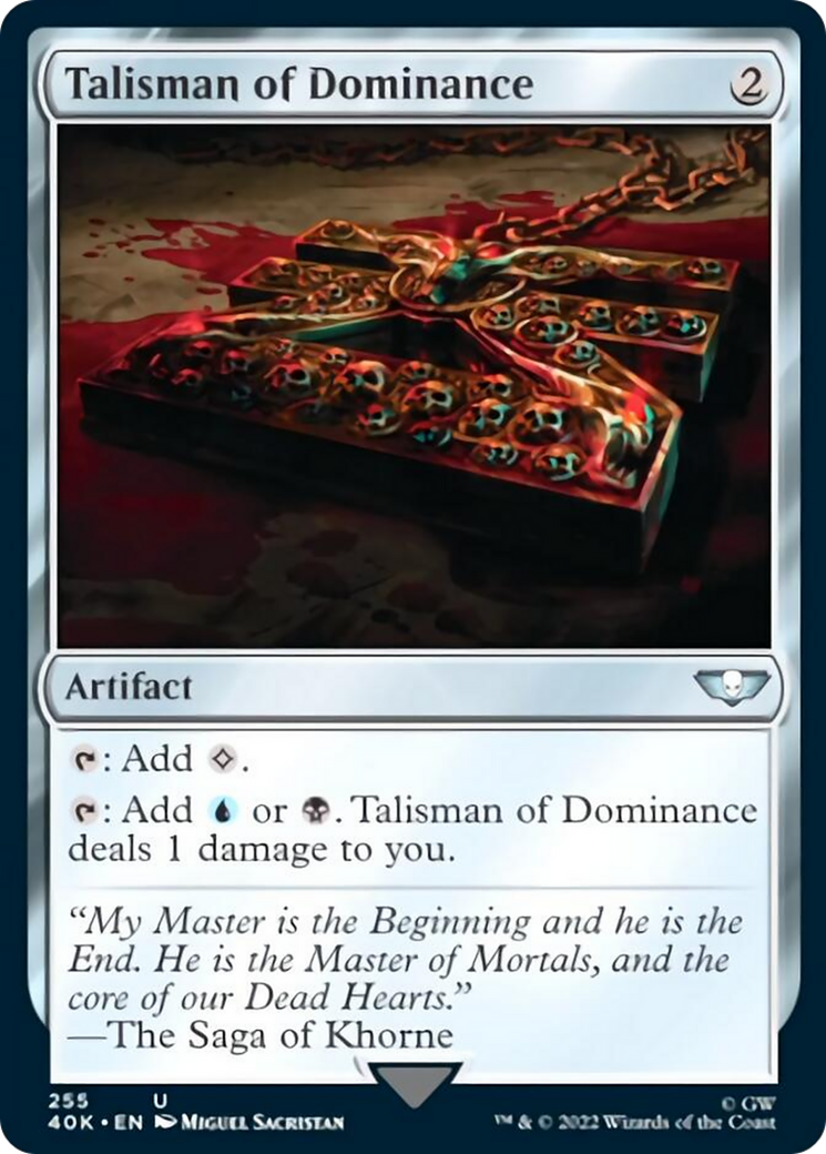 Talisman of Dominance (255) (Surge Foil) [Universes Beyond: Warhammer 40,000] | Dumpster Cat Games