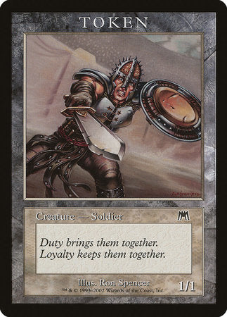 Soldier Token (Onslaught) [Magic Player Rewards 2002] | Dumpster Cat Games