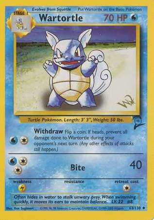 Wartortle (63/130) (W Stamped Promo) [Base Set 2] | Dumpster Cat Games