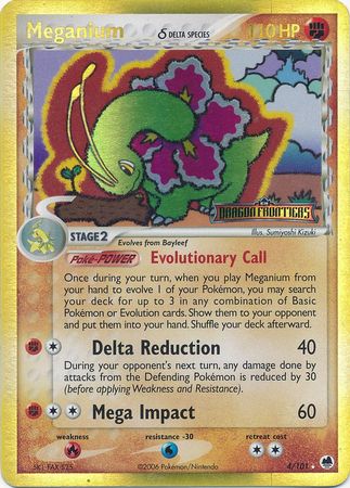 Meganium (4/101) (Delta Species) (Stamped) [EX: Dragon Frontiers] | Dumpster Cat Games