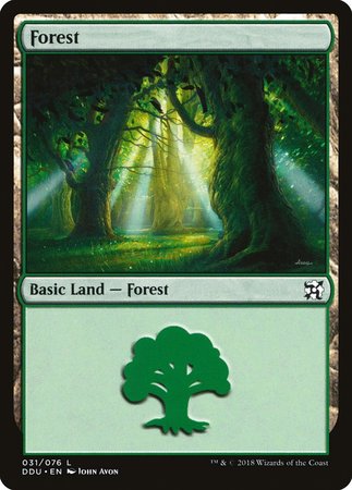 Forest (31) [Duel Decks: Elves vs. Inventors] | Dumpster Cat Games