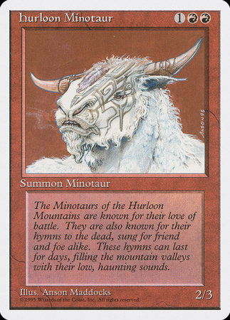 Hurloon Minotaur [Fourth Edition] | Dumpster Cat Games