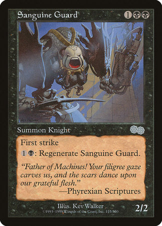 Sanguine Guard [Urza's Saga] | Dumpster Cat Games