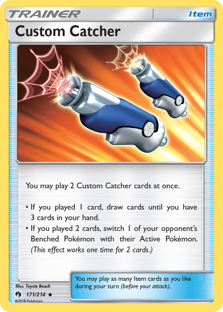 Custom Catcher (171/214) [Sun & Moon: Lost Thunder] | Dumpster Cat Games