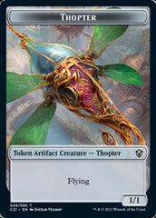 Golem (027) // Thopter Token [Commander 2021 Tokens] | Dumpster Cat Games