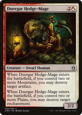 Duergar Hedge-Mage [Commander Anthology] | Dumpster Cat Games