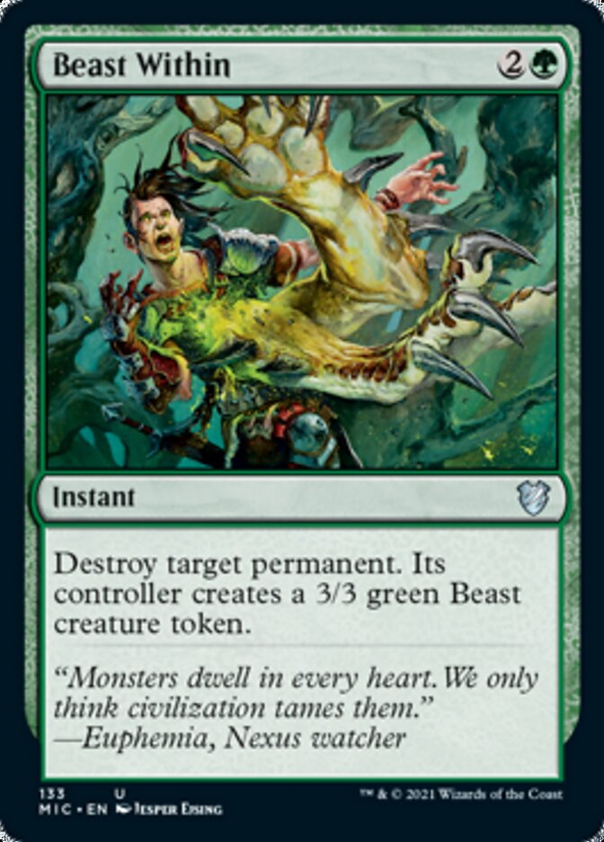 Beast Within [Innistrad: Midnight Hunt Commander] | Dumpster Cat Games