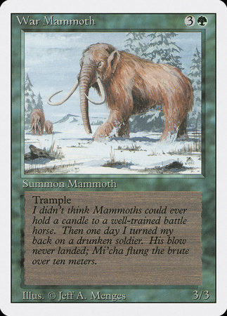 War Mammoth [Revised Edition] | Dumpster Cat Games