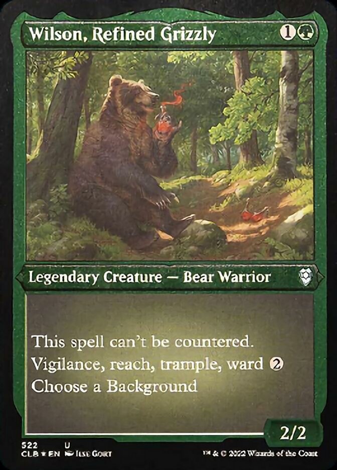 Wilson, Refined Grizzly (Foil Etched) [Commander Legends: Battle for Baldur's Gate] | Dumpster Cat Games