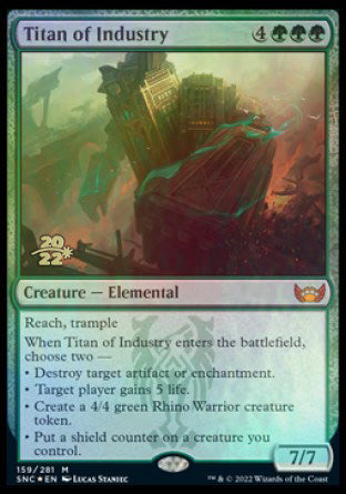 Titan of Industry [Streets of New Capenna Prerelease Promos] | Dumpster Cat Games