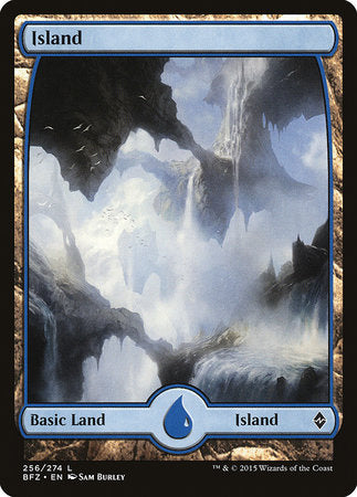 Island (256) - Full Art [Battle for Zendikar] | Dumpster Cat Games