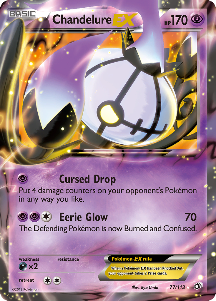 Chandelure EX (77/113) [Black & White: Legendary Treasures] | Dumpster Cat Games