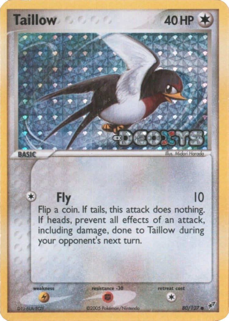 Taillow (80/107) (Stamped) [EX: Deoxys] | Dumpster Cat Games