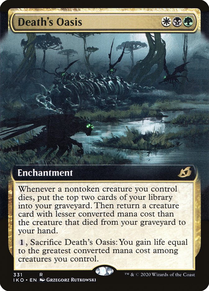 Death's Oasis (Extended Art) [Ikoria: Lair of Behemoths] | Dumpster Cat Games