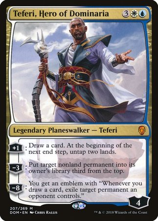 Teferi, Hero of Dominaria [Dominaria] | Dumpster Cat Games