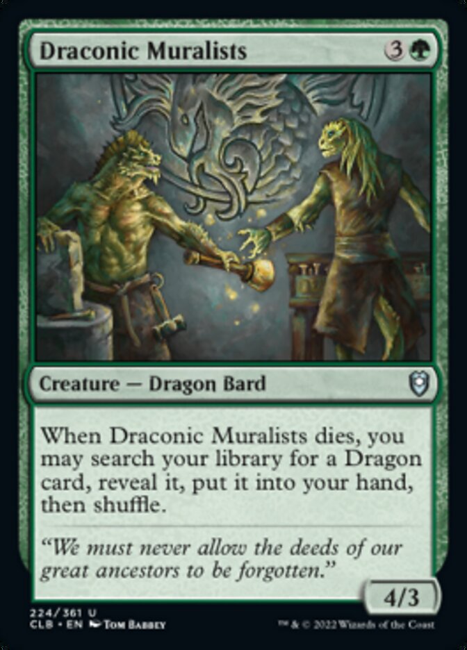 Draconic Muralists [Commander Legends: Battle for Baldur's Gate] | Dumpster Cat Games