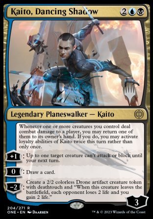 Kaito, Dancing Shadow (Promo Pack) [Phyrexia: All Will Be One Promos] | Dumpster Cat Games