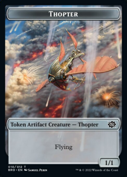 Powerstone // Thopter Double-Sided Token [The Brothers' War Tokens] | Dumpster Cat Games