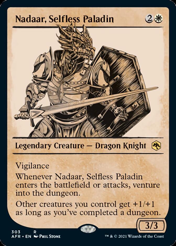 Nadaar, Selfless Paladin (Showcase) [Dungeons & Dragons: Adventures in the Forgotten Realms] | Dumpster Cat Games