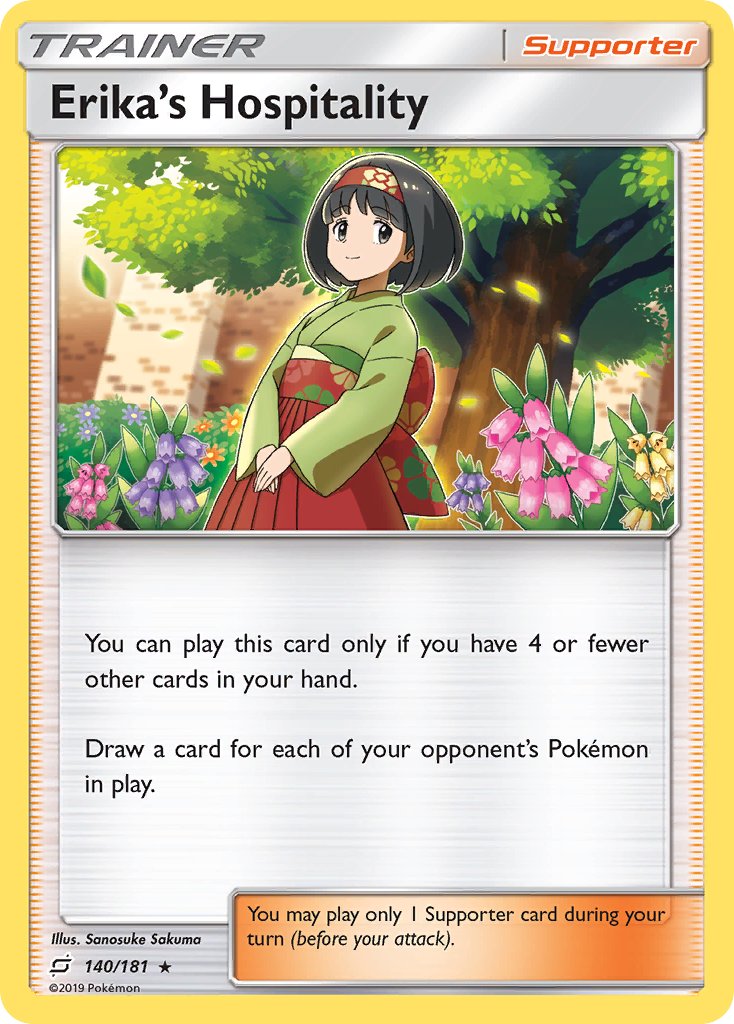 Erika's Hospitality (140/181) (Theme Deck Exclusive) [Sun & Moon: Team Up] | Dumpster Cat Games