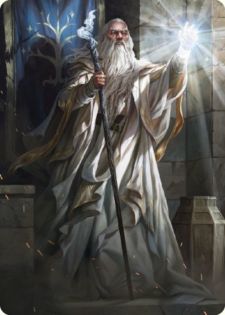 Gandalf the White Art Card [The Lord of the Rings: Tales of Middle-earth Art Series] | Dumpster Cat Games