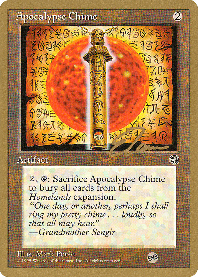 Apocalypse Chime (Eric Tam) (SB) [Pro Tour Collector Set] | Dumpster Cat Games