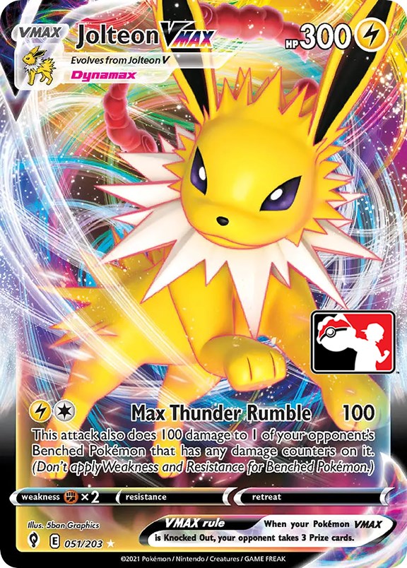 Jolteon VMAX (051/203) [Prize Pack Series One] | Dumpster Cat Games