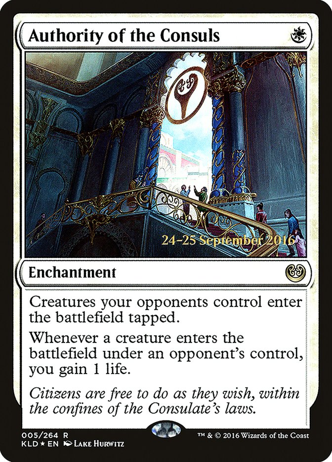 Authority of the Consuls  [Kaladesh Prerelease Promos] | Dumpster Cat Games