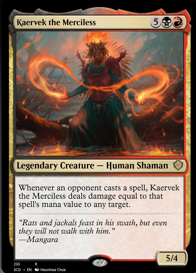 Kaervek the Merciless [Starter Commander Decks] | Dumpster Cat Games