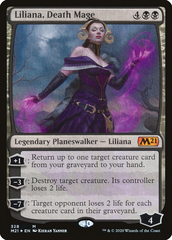 Liliana, Death Mage [Core Set 2021] | Dumpster Cat Games