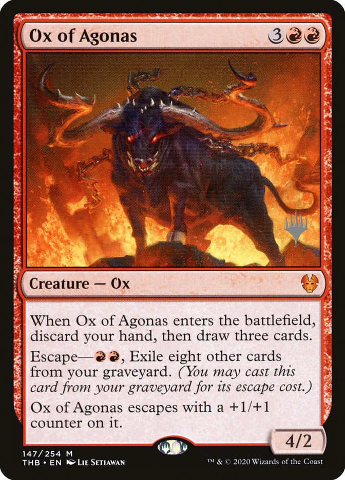 Ox of Agonas (Promo Pack) [Theros Beyond Death Promos] | Dumpster Cat Games