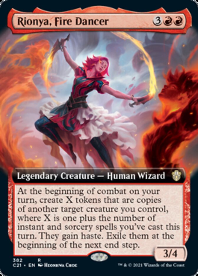 Rionya, Fire Dancer (Extended) [Commander 2021] | Dumpster Cat Games