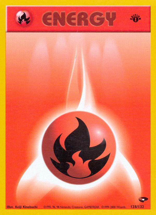 Fire Energy (128/132) [Gym Challenge 1st Edition] | Dumpster Cat Games