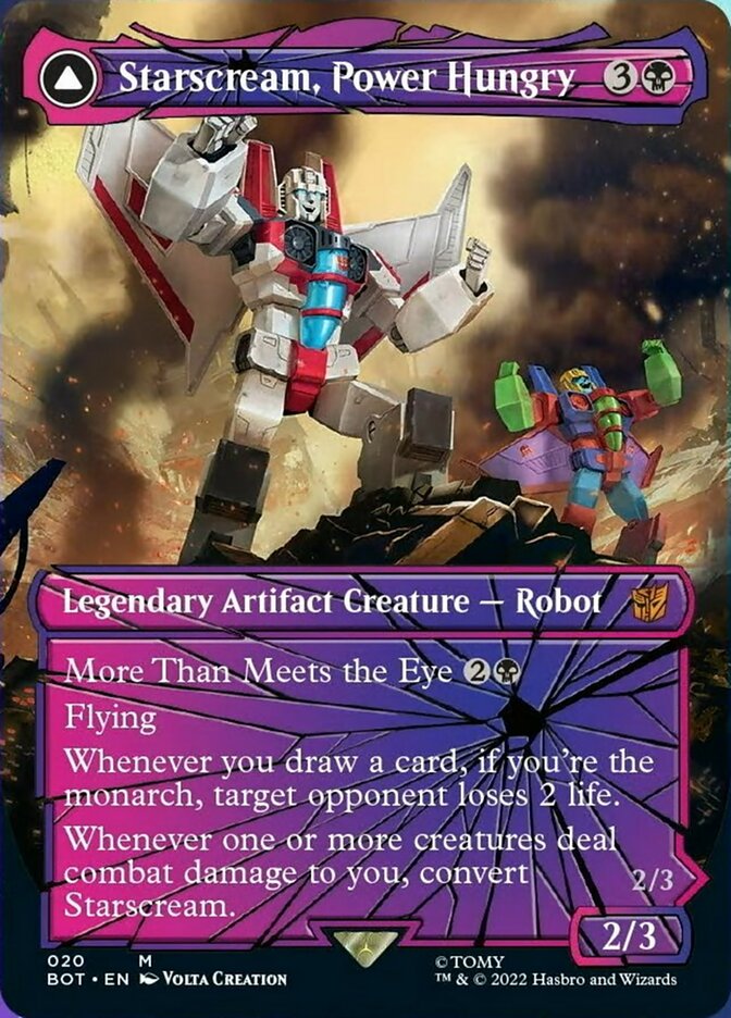 Starscream, Power Hungry // Starscream, Seeker Leader (Shattered Glass) [Universes Beyond: Transformers] | Dumpster Cat Games